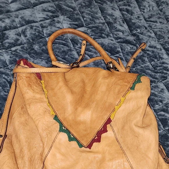 Leather boho bag - Picture 1 of 3